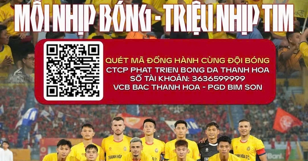 CLB Thanh Hóa công khai mã QR, kêu gọi người dân ủng hộ tiền giúp đội bóng