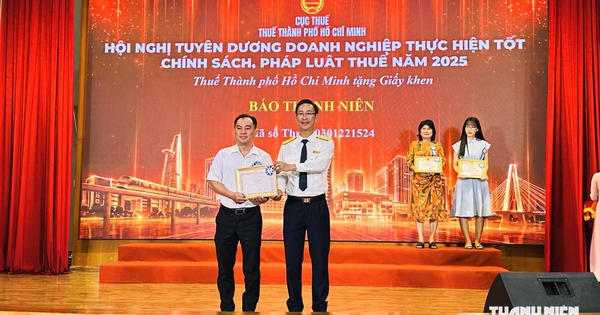 Báo Thanh Niên nhận giấy khen về thực hiện tốt chính sách thuế