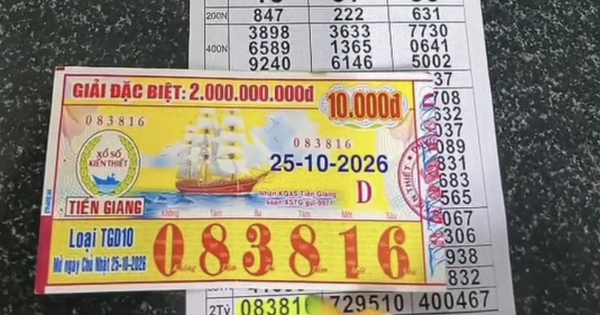Được người nhà cho tờ vé số, người đàn ông trúng độc đắc xổ số miền Nam