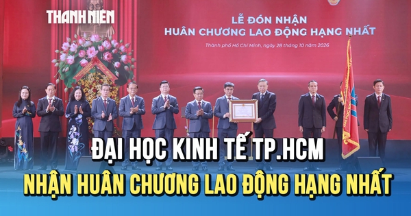 Tổng Bí thư, Chủ tịch nước Tô Lâm trao Huân chương Lao động hạng Nhất cho ĐH Kinh tế TP.HCM