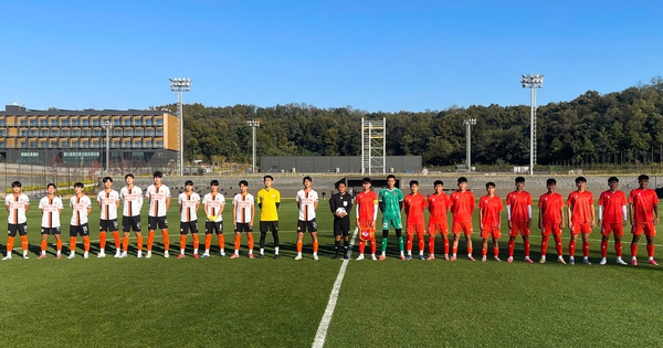 U.17 Việt Nam ngược dòng ngoạn mục, thắng CLB Shinpyeong 4-2 trận chốt hạ tại Hàn Quốc