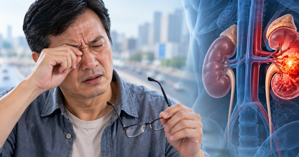 Dấu hiệu lạ ở mắt giúp người đàn ông phát hiện ung thư thận giai đoạn 4