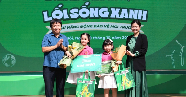 2 học sinh đoạt giải nhất cuộc thi về lối sống xanh