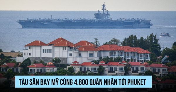 Tàu sân bay Mỹ đưa 4.800 quân nhân vào Phuket nghỉ dưỡng