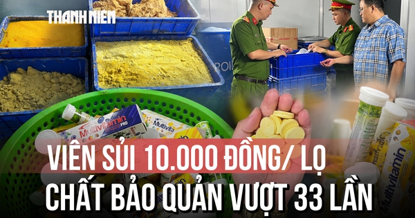 Cú lừa viên sủi giá 10.000 đồng/lọ cho trẻ em: Chứa chất bảo quản vượt ngưỡng 33 lần