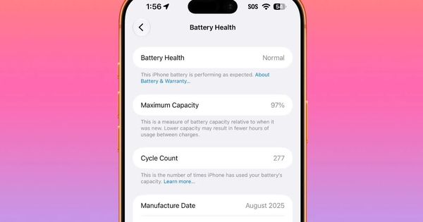Sạc iPhone 17 Pro Max đến 80% thay vì đầy, pin sau một năm thế nào?