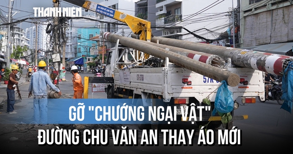 Di dời trụ điện trên đường Chu Văn An: 'Bà con phấn khởi, vui lắm'
