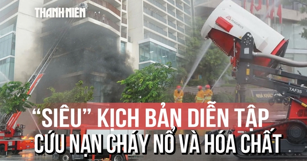 Đà Nẵng diễn tập chữa cháy và xử lý sự cố hóa chất với kịch bản 'nghẹt thở'