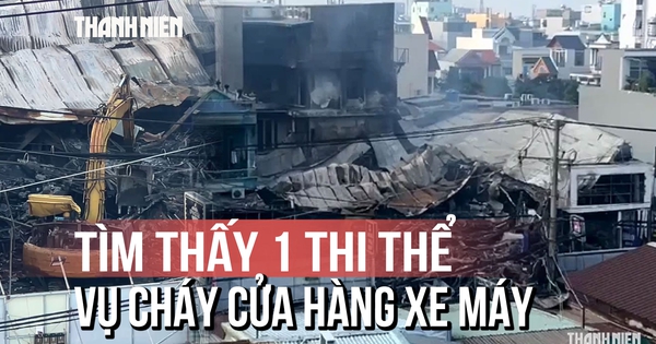 Vụ cháy cửa hàng xe máy ở TP.HCM: Tìm thấy 1 thi thể dưới đống đổ nát