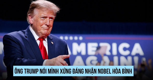 Ông Trump nói mình xứng đáng nhận Nobel Hòa bình