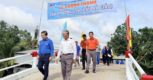 Thanh niên Đồng Tháp khánh thành những cây cầu Hy vọng trị giá gần 1,9 tỉ đồng