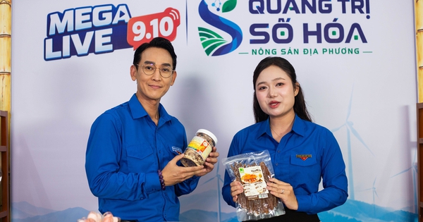 Diễn viên Hứa Vĩ Văn tham gia Mega Live, quảng bá nông sản Quảng Trị