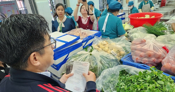 Công khai nguồn gốc xuất xứ thực phẩm trong bữa ăn bán trú