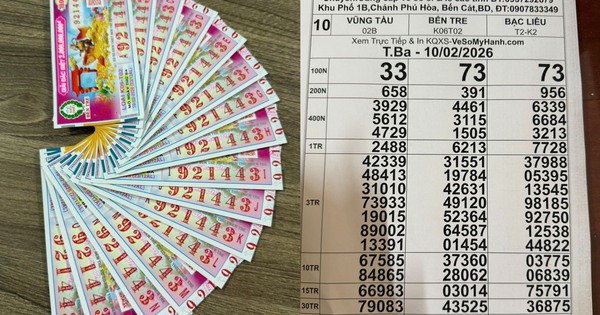 Xổ số miền Nam ngày 10 tháng 2: Bất ngờ vé trúng đài Bến Tre, Bạc Liêu