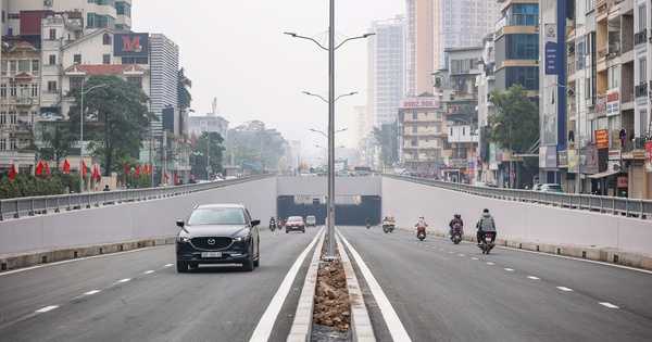 Hình hài hầm chui gần 800 tỉ đưa vào khai thác tạm dịp tết ở Hà Nội