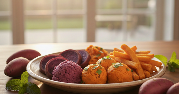 Khoai lang tím hay cam tốt cho sức khỏe và giàu dinh dưỡng hơn?