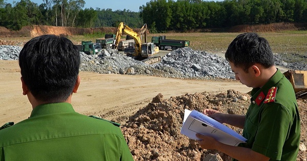 Quảng Ngãi: Công an vào cuộc vụ khai thác khoáng sản tại mỏ đất núi Lệ Thủy