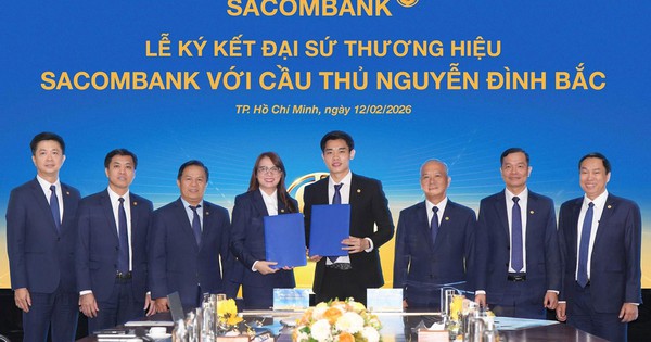 Cầu thủ Nguyễn Đình Bắc chính thức trở thành Đại sứ thương hiệu SACOMBANK