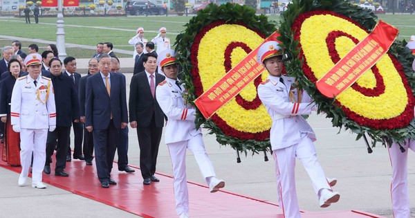 L&atilde;nh đạo Đảng, Nh&agrave; nước viếng Chủ tịch Hồ Ch&iacute; Minh