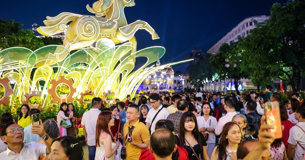 TP.HCM giao thừa 29 tết: Đông nghẹt người dân, du khách đổ về đường hoa Nguyễn Huệ