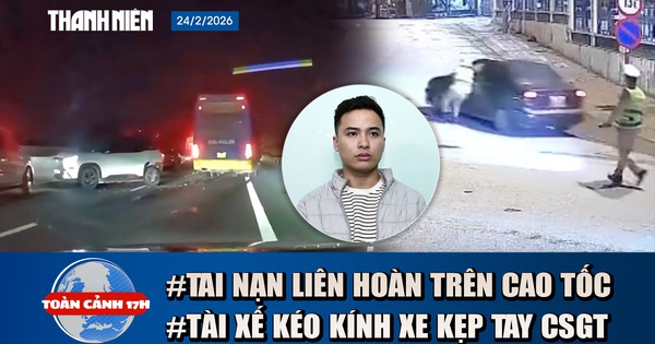 Toàn cảnh 17h: Xe khách lao thẳng vào 4 ô tô trên cao tốc | Tài xế kéo kính xe kẹp tay CSGT