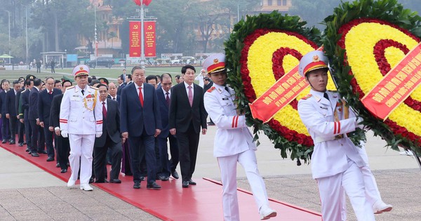 L&atilde;nh đạo Đảng, Nh&agrave; nước v&agrave;o Lăng viếng Chủ tịch Hồ Ch&iacute; Minh