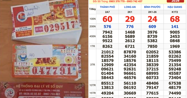 Xổ số miền Nam ngày 7 tháng 2: Bất ngờ dãy số trúng độc đắc đài Long An