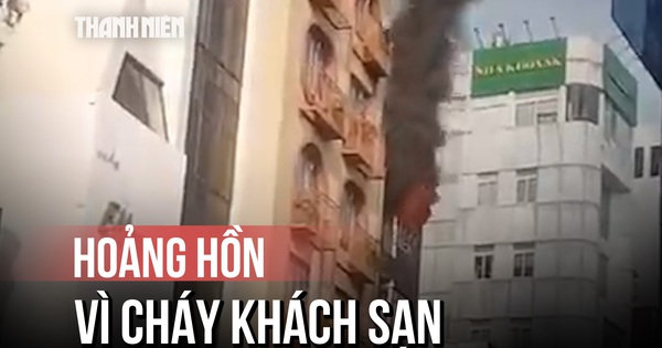 TP.HCM: Cháy khách sạn đang sửa chữa, người dân hốt hoảng