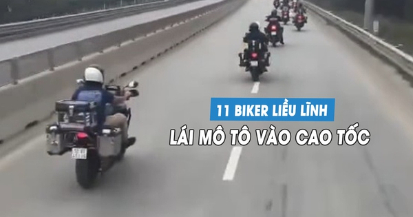 Nhóm 'biker' người nước ngoài bị CSGT phạt vì lái xe phân khối lớn vào cao tốc