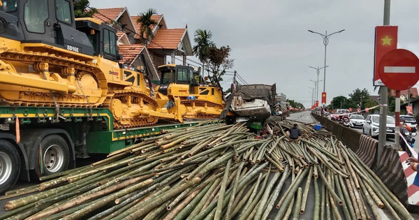 Tai nạn thảm khốc trên quốc lộ 1 ở Quảng Ngãi: Xe tải đâm xe đầu kéo, một người tử vong