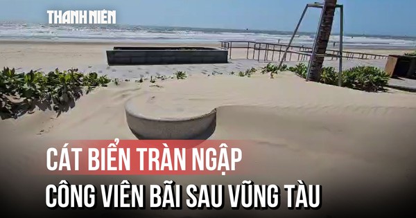 Vì sao cát biển ngập trắng công viên Bãi Sau của Vũng Tàu?