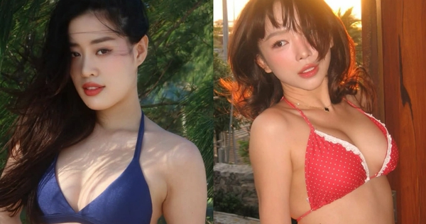 Khánh Vân, Tóc Tiên diện bikini khoe đường cong nóng bỏng