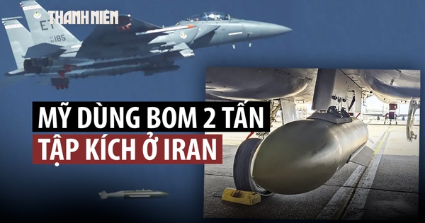 Mỹ dùng bom xuyên phá khổng lồ đánh kho tên lửa kiên cố của Iran