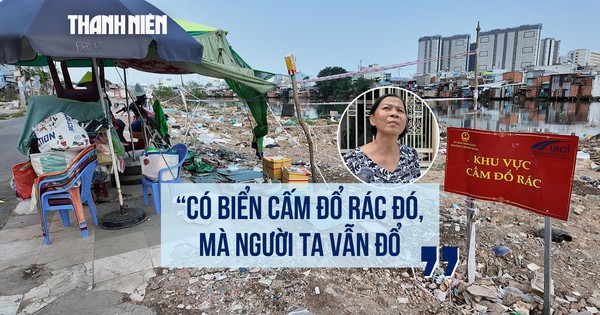 Bờ bắc kênh Đôi ngập rác sau giải tỏa, người dân ngán ngẩm 'có biển cấm, người ta vẫn đổ'