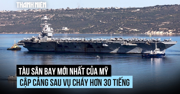 Tàu sân bay Mỹ phải cập cảng khắc phục sự cố cháy hơn 30 tiếng