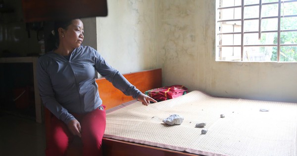 Nổ mìn khai thác đá làm vỡ mái nhà dân ở Quảng Trị