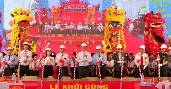 Lâm Đồng khởi công 3 trường nội trú liên cấp cho học sinh vùng biên giới