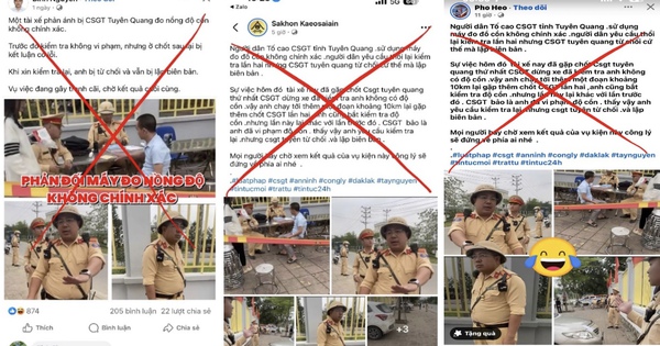 Chuyển hồ sơ vụ bịa đặt CSGT Tuyên Quang không cho thổi lại cồn để điều tra