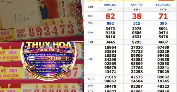 Xổ số miền Nam ngày 25 tháng 3: Vừa có người trúng 14 vé đài Đồng Nai