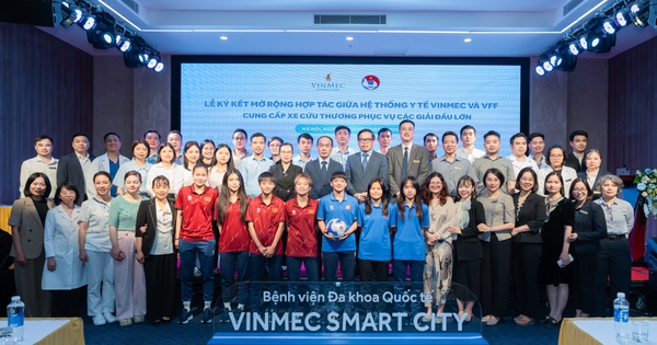 Vinmec cung cấp dịch vụ cứu thương chất lượng cao cho đội tuyển Việt Nam