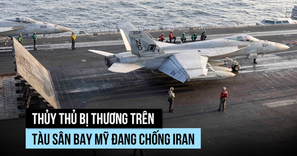 Thủy thủ bị thương trên tàu sân bay Mỹ, ông Trump nói '101 tên lửa Iran' bị bắn hạ
