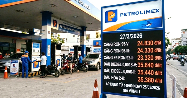 Giá xăng dầu hôm nay 27.3.2026: Giảm các loại thuế, xăng về 24.000 đồng/lít