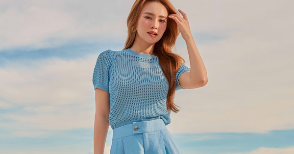 'Giải nhiệt' mùa hè cùng trang phục xanh nước biển