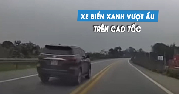 Xe biển xanh vượt ẩu trên cao tốc bị CSGT xử phạt