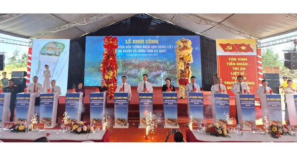 Cà Mau khởi công đền tưởng niệm 40.000 liệt sĩ, người có công