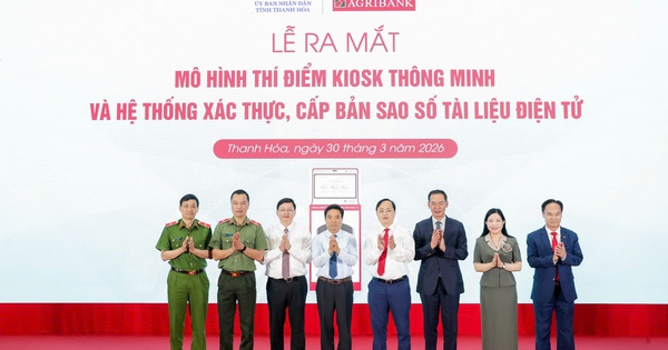 Agribank đồng hành cùng Thanh Hóa triển khai Kiosk thông minh, thúc đẩy chuyển đổi số hành chính