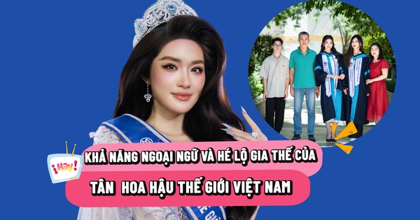 Hoa hậu Phan Phương Oanh 'bắn' 2 thứ tiếng, hé lộ gia thế sau đăng quang