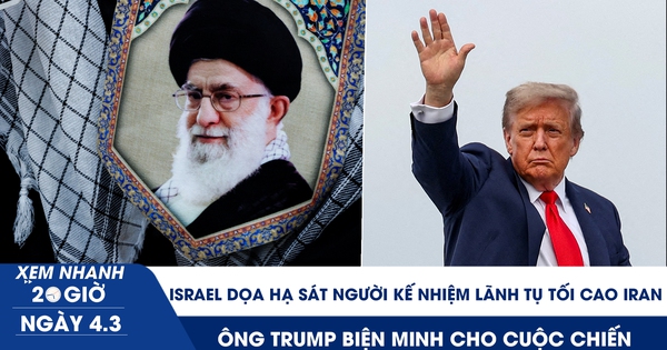 Xem nhanh 20h ngày 4.3: Israel dọa hạ sát bất kỳ ai kế nhiệm Lãnh tụ tối cao Iran; ông Trump biện minh cho cuộc chiến