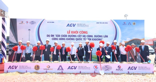 Khởi công sửa chữa đường cất hạ cánh, đường lăn sân bay Liên Khương