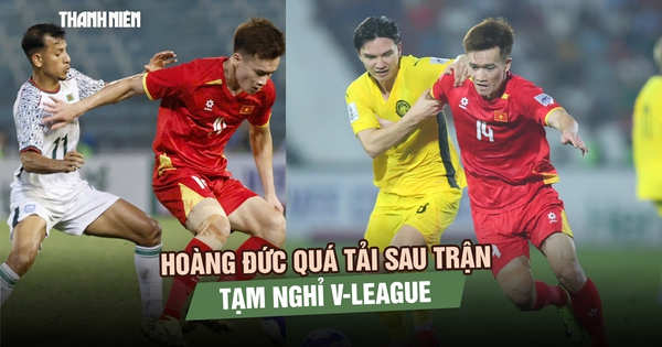 Hoàng Đức quá tải sau trận thắng Malaysia, tạm nghỉ V-League